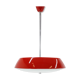 Mid-century red chandelier, Napako, 1970