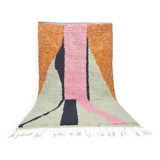 Tapis en laine pure artisanale traditionnelle taille 100 x 200 cm