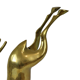 Vintage gazelle antelope brass copper statue sculpture deer 32cm