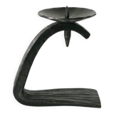 Wrought iron candlestick, brutalist, 1940