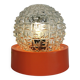 Vintage orange transparent glass ball lamp