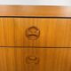 Danish teak veneer chest of drawers from the 1970s.