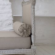 Lit de repos - banquette style Louis XVI retapissé en lin