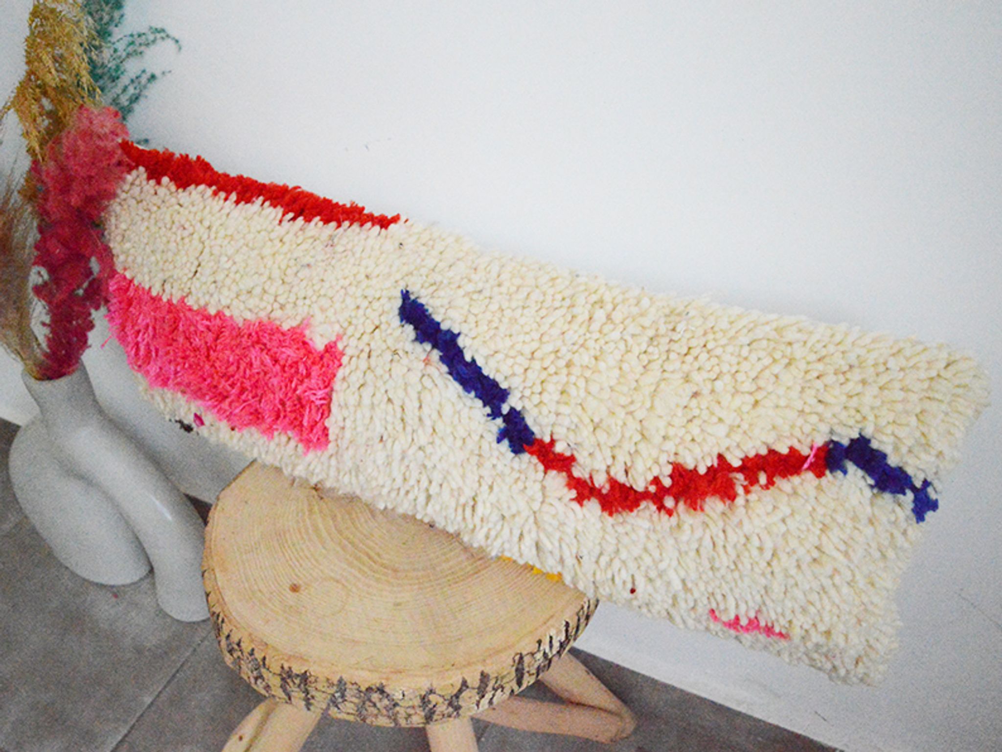 Moroccan carpet cushion cover