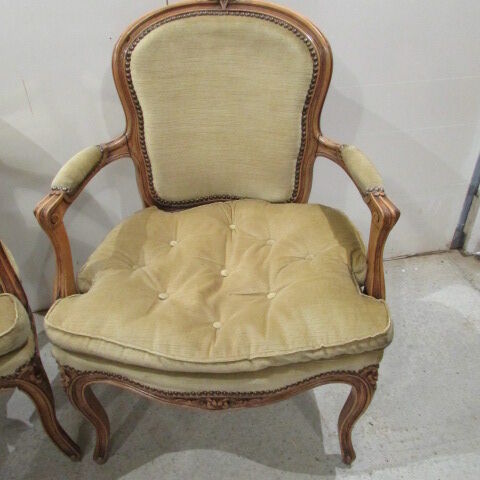 Pair of convertible armchairs, Louis XV style, Louis XV style