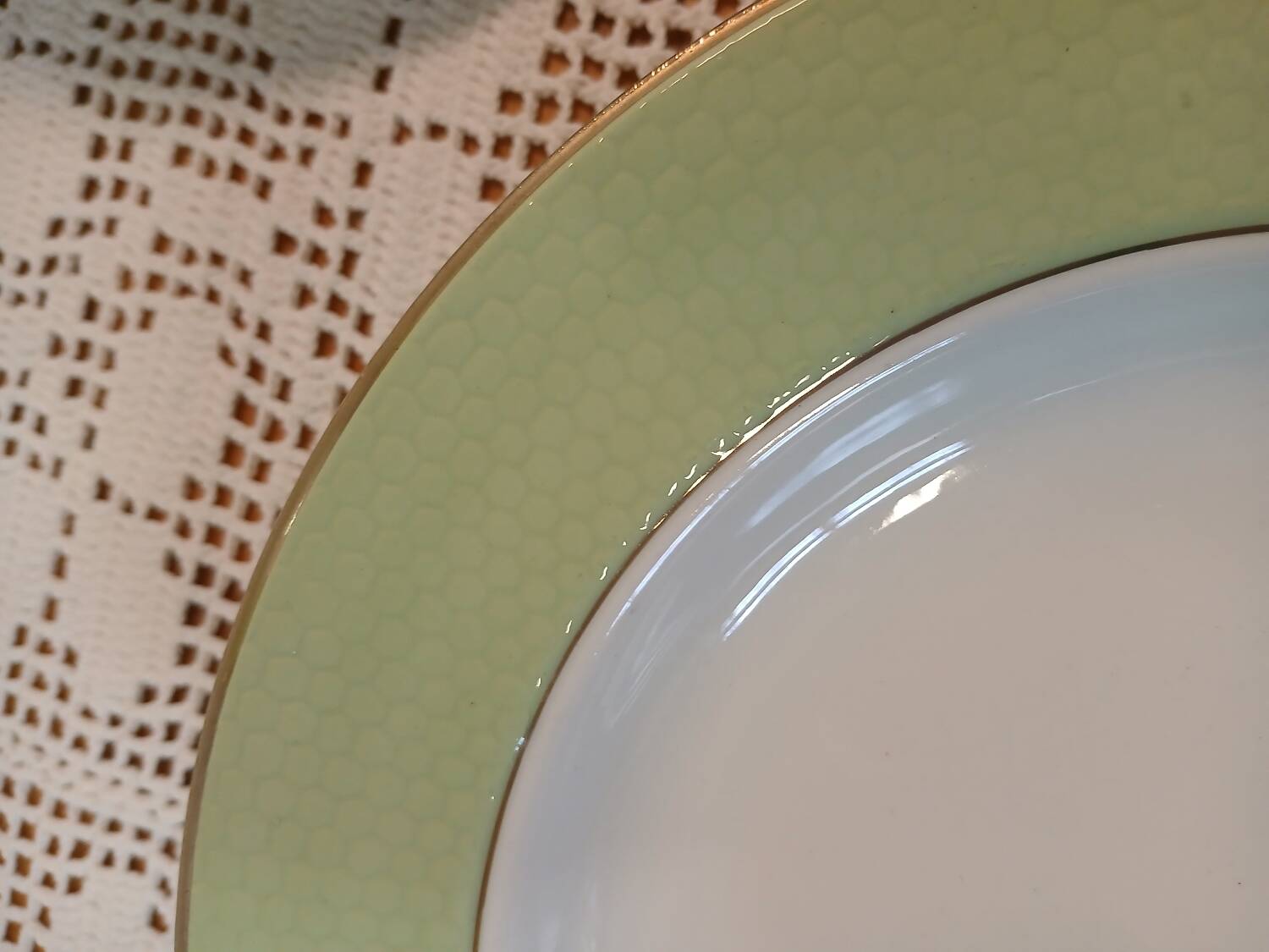 12 antique soup plates from L'Amandinoise