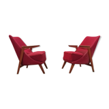 Pair of armchair Drevopodnik Pisek 1960