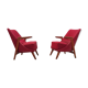 Paire de fauteuils Drevopodnik Pisek 1960