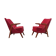 Paire de fauteuils Drevopodnik Pisek 1960