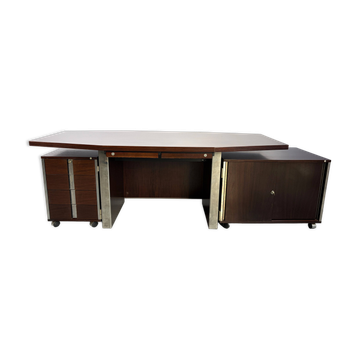 Bureau vintage par Ennio Fazioli / Ico Parisi pour Mim Italie, années 1970