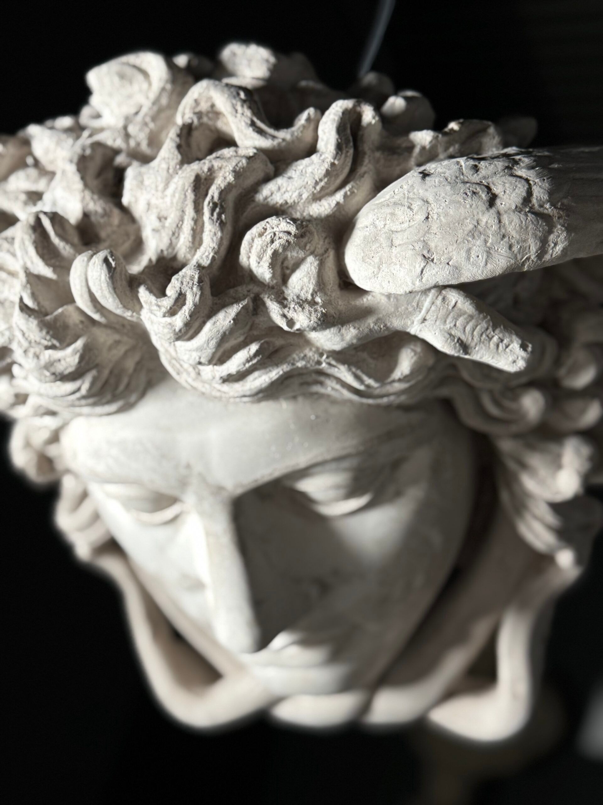 Medusa wall decoration plaster