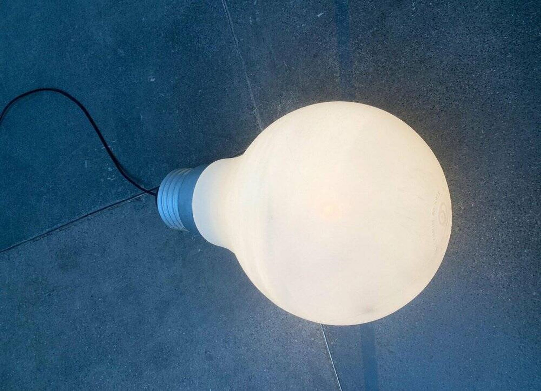 Bulb lamp, bulb on a stand or German suspension in mid-century space style by Ingo Maurer for M Design, 1960s.