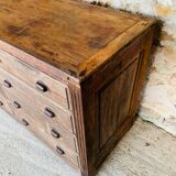 Cabinetmaker's workshop furniture with 12 drawers circa 30's/40's