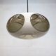 Lampe de plafond UFO à yeux de bug de l'ère spatiale *** Massive *** modèle blanc *** Belgique