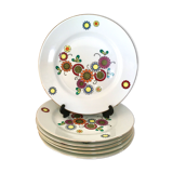 Set of 6 vintage dessert plates RDA