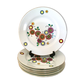 Set of 6 vintage dessert plates RDA