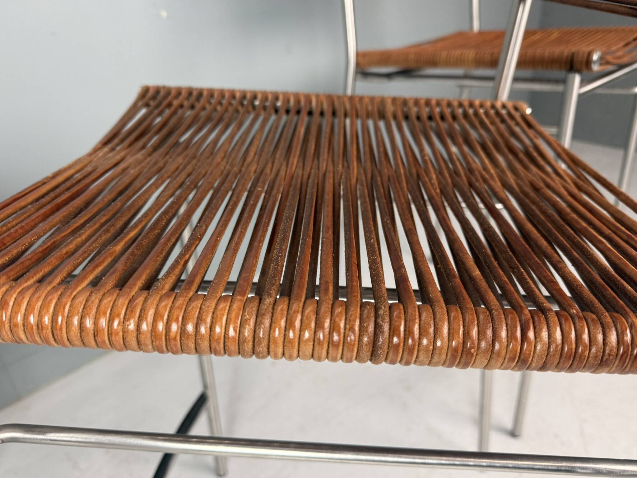 Ensemble de quatre tabourets de bar "Miss B", Tito Agnoli, Italie, 1997