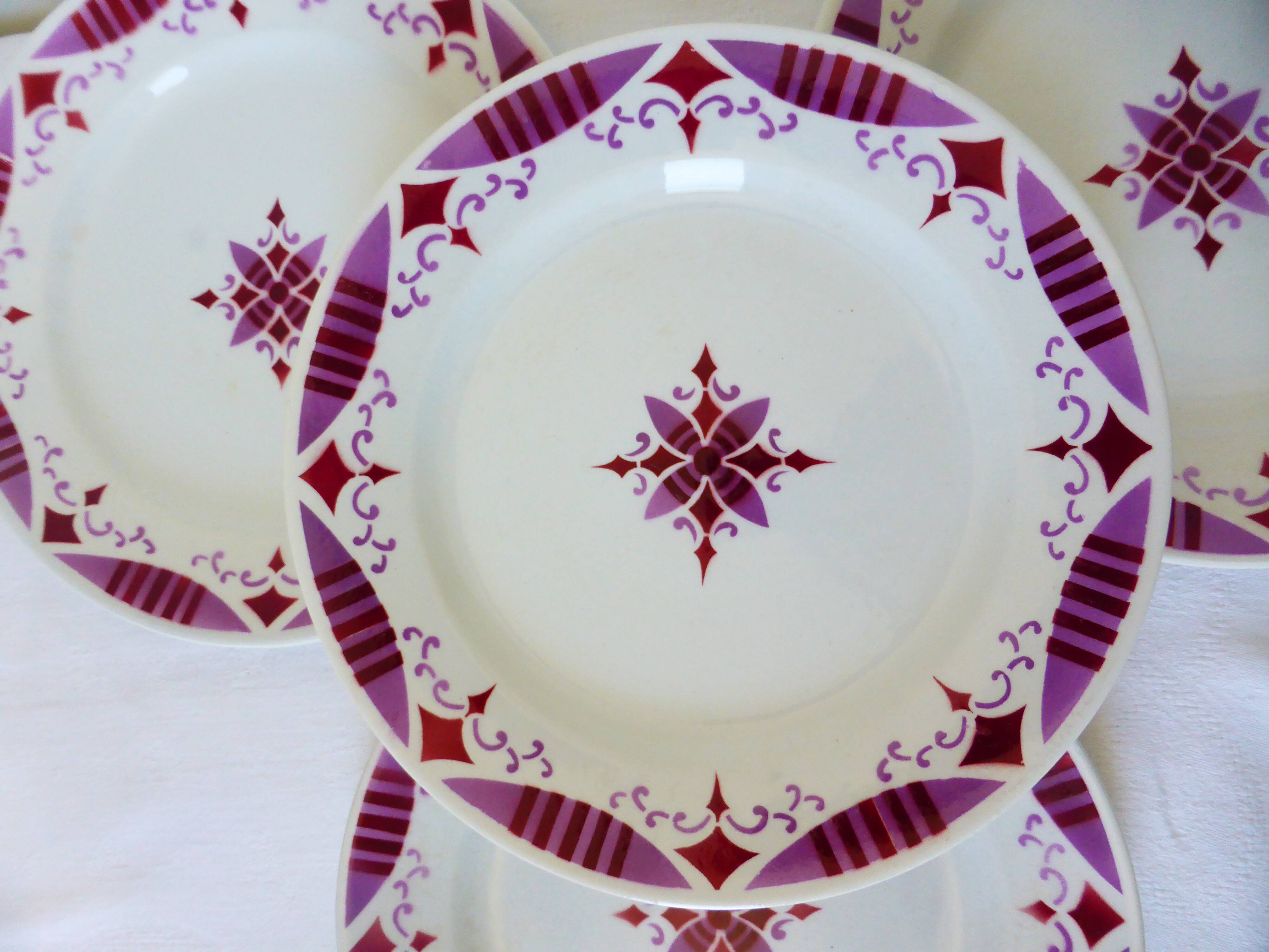 4 assiettes plates du Moulin des Loups et Hamage Madeleine 2106191