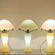 Mushroom trio lamps in glass paste 1980