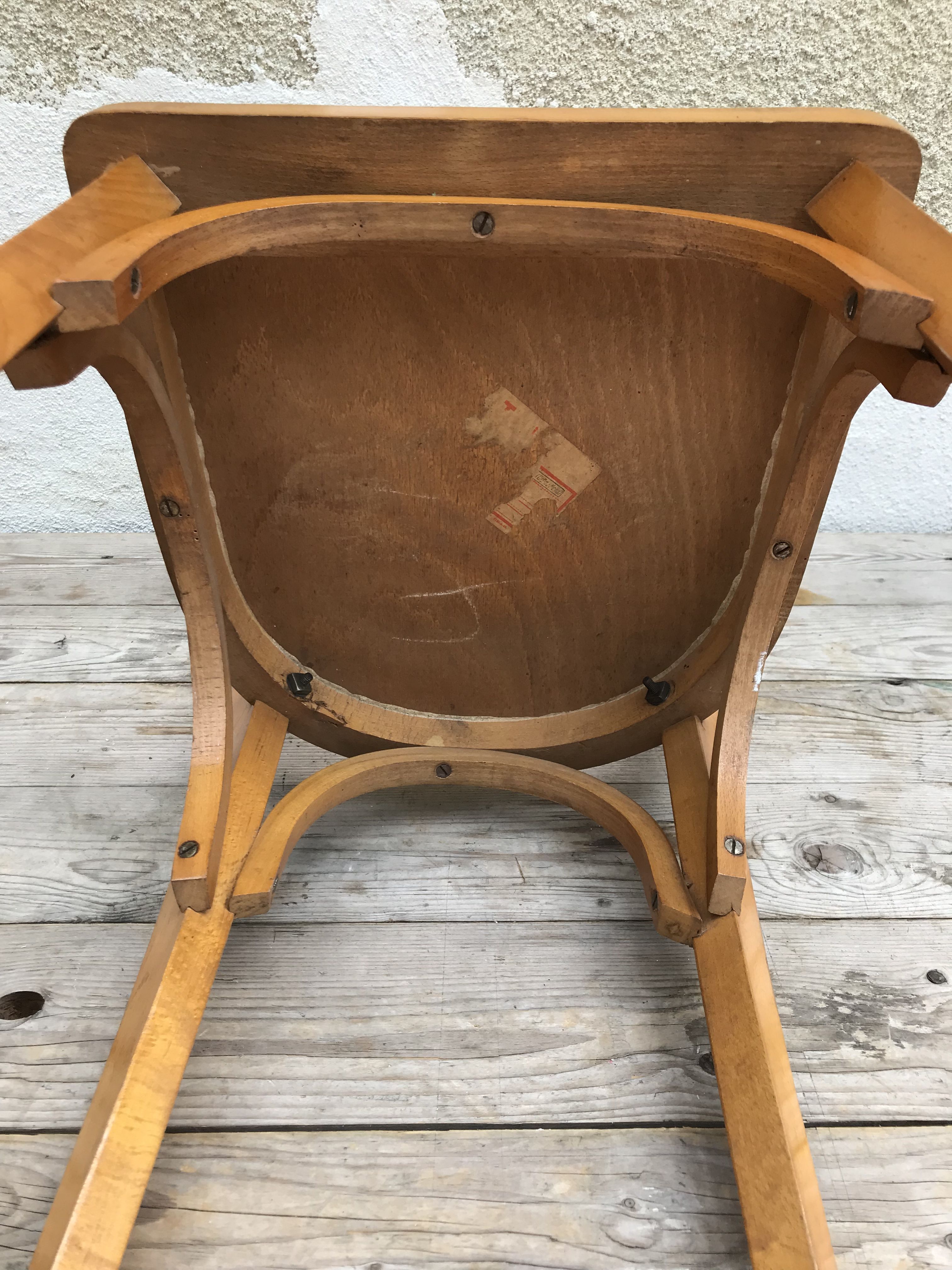 Pair of old bistro chairs 70s Vintage