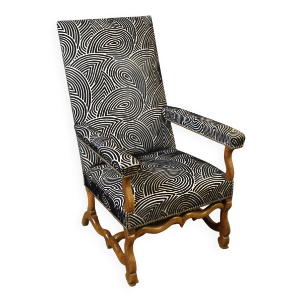 Fauteuil Louis XIV en noyer XVIII siècle