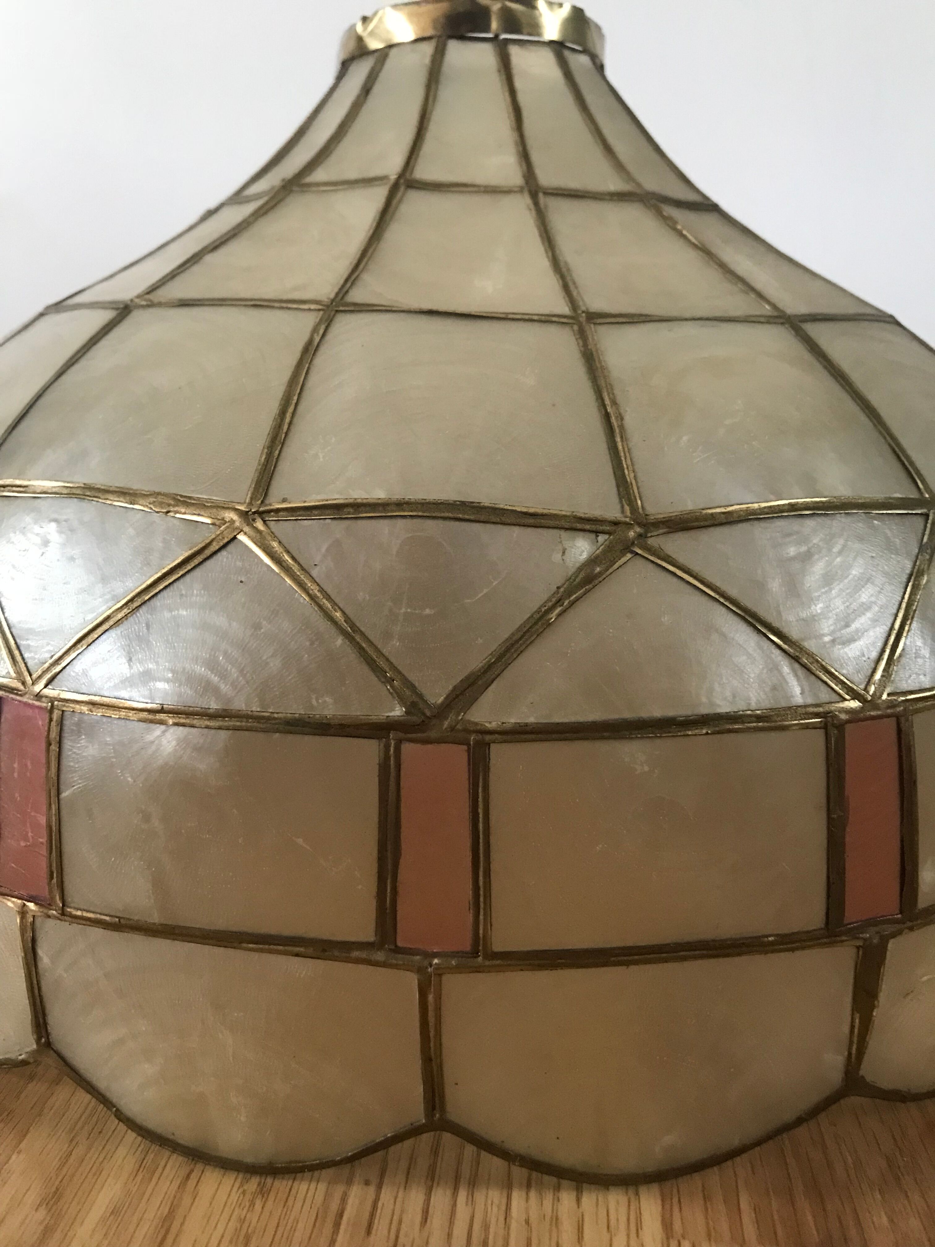 Mother-of-pearl and brass daybat