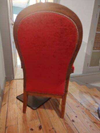 Genuine vintage shabby chic Voltaire deck chair.