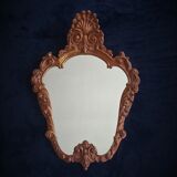 Mirror baroque style in carved walnut – late 19th