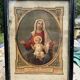 Framed religious image – "Per Mariam ad Jesum" – Paris, circa 1900
