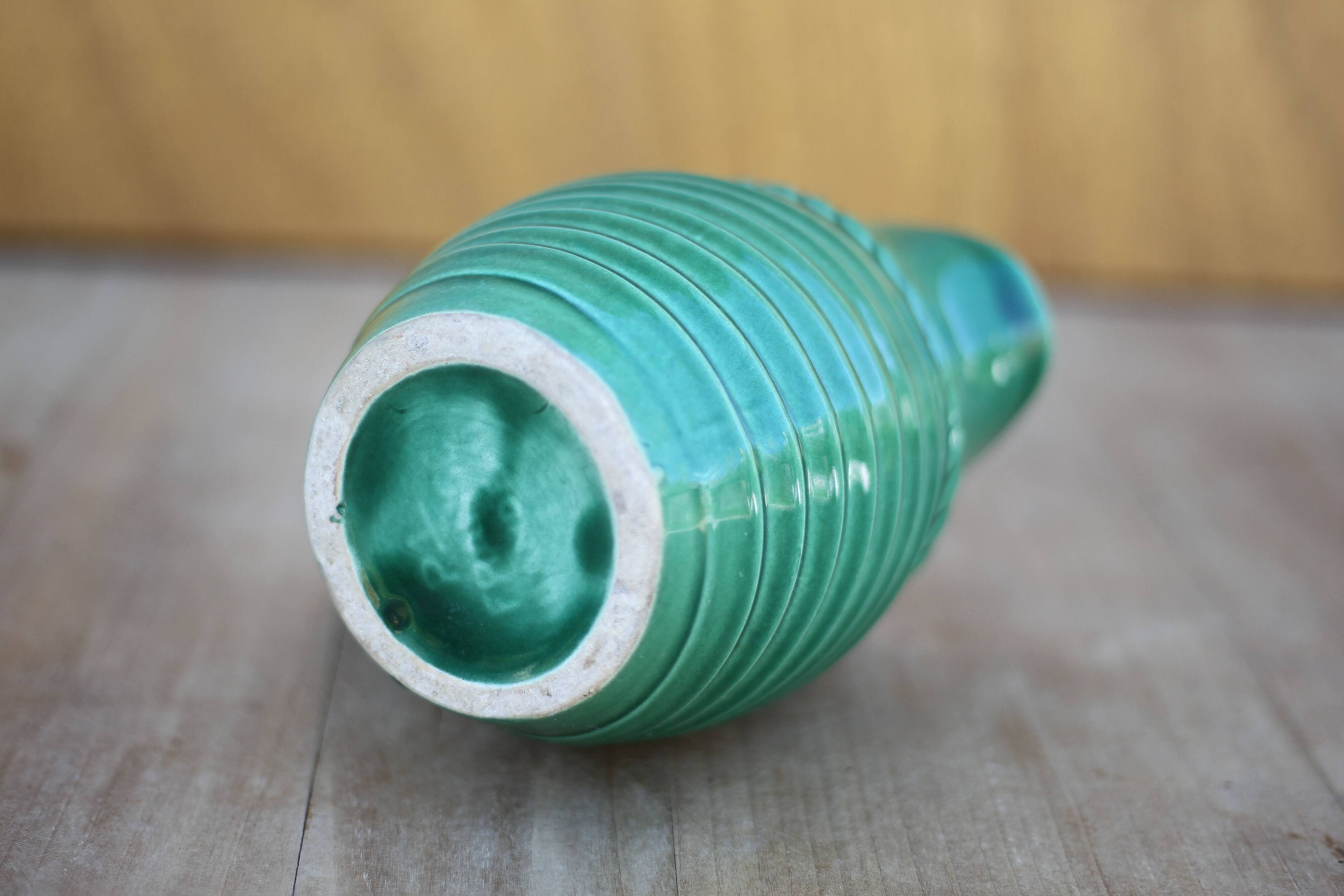 Vintage pitcher, vintage vase, Poët Laval pitcher, bandeau model, PL France, vintage carafe, decoration