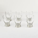 1990s 6 glasses Lausitzer Crystal Weisswasser Fruchtquell, Germany
