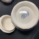 Milk or cream jug and sugar bowl with Gien earthenware lid, Rouen model 32