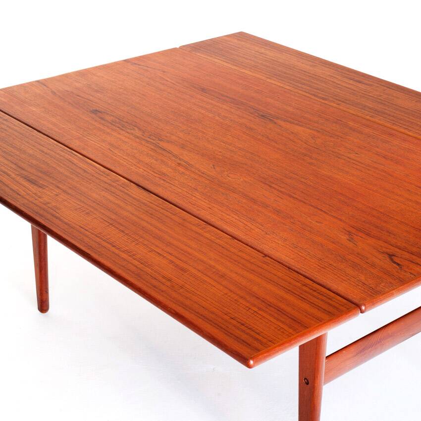 Vintage "Elevator" teak table Designed by Kai Kristiansen for VMMobler. Denmark, 1960s