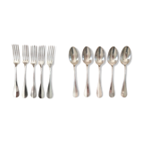 Ercuis cutlery - silver metal - forks and tablespoons