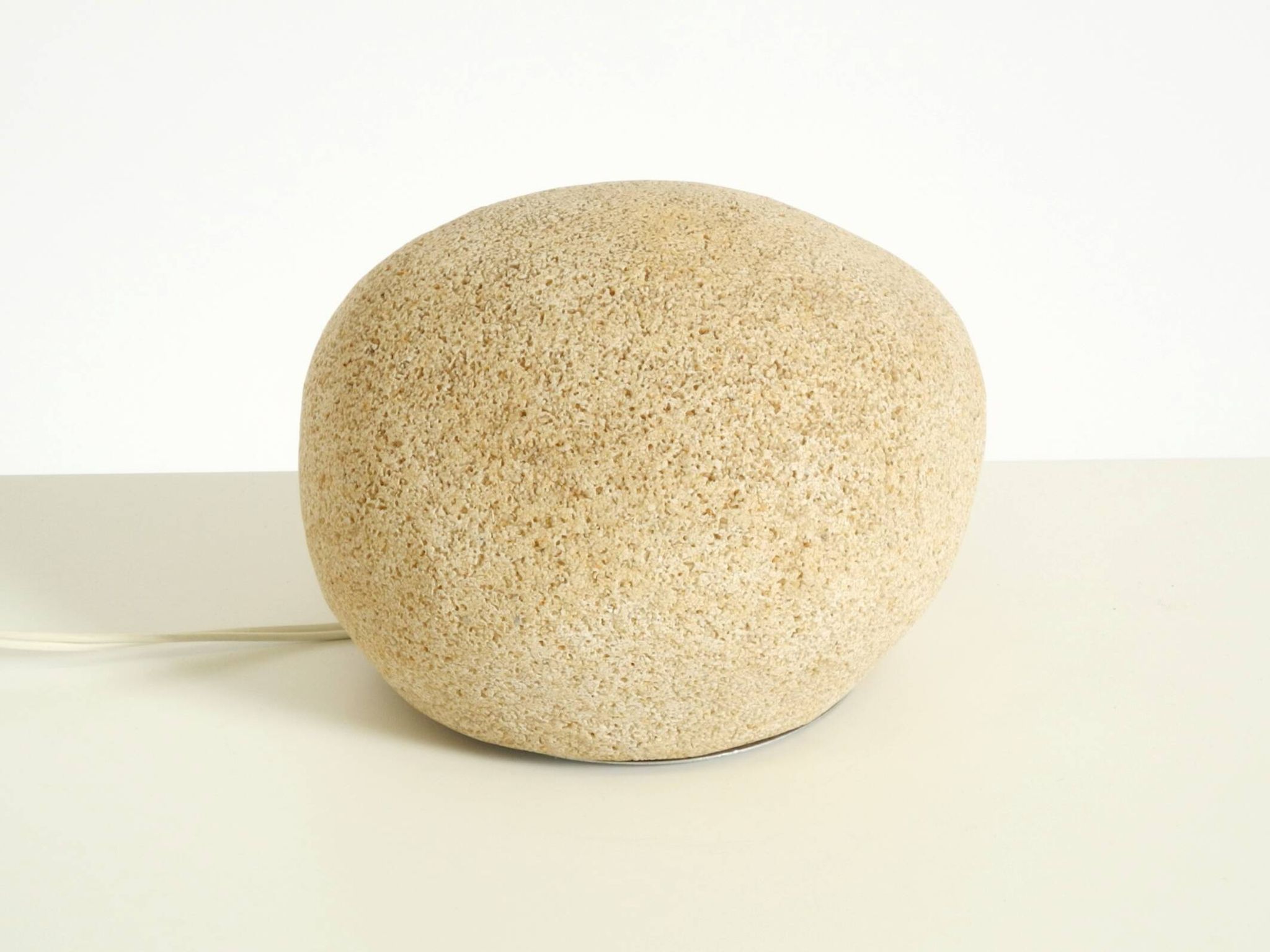 Original 1970s moon rock table lamp by André Cazenave for Tecta
