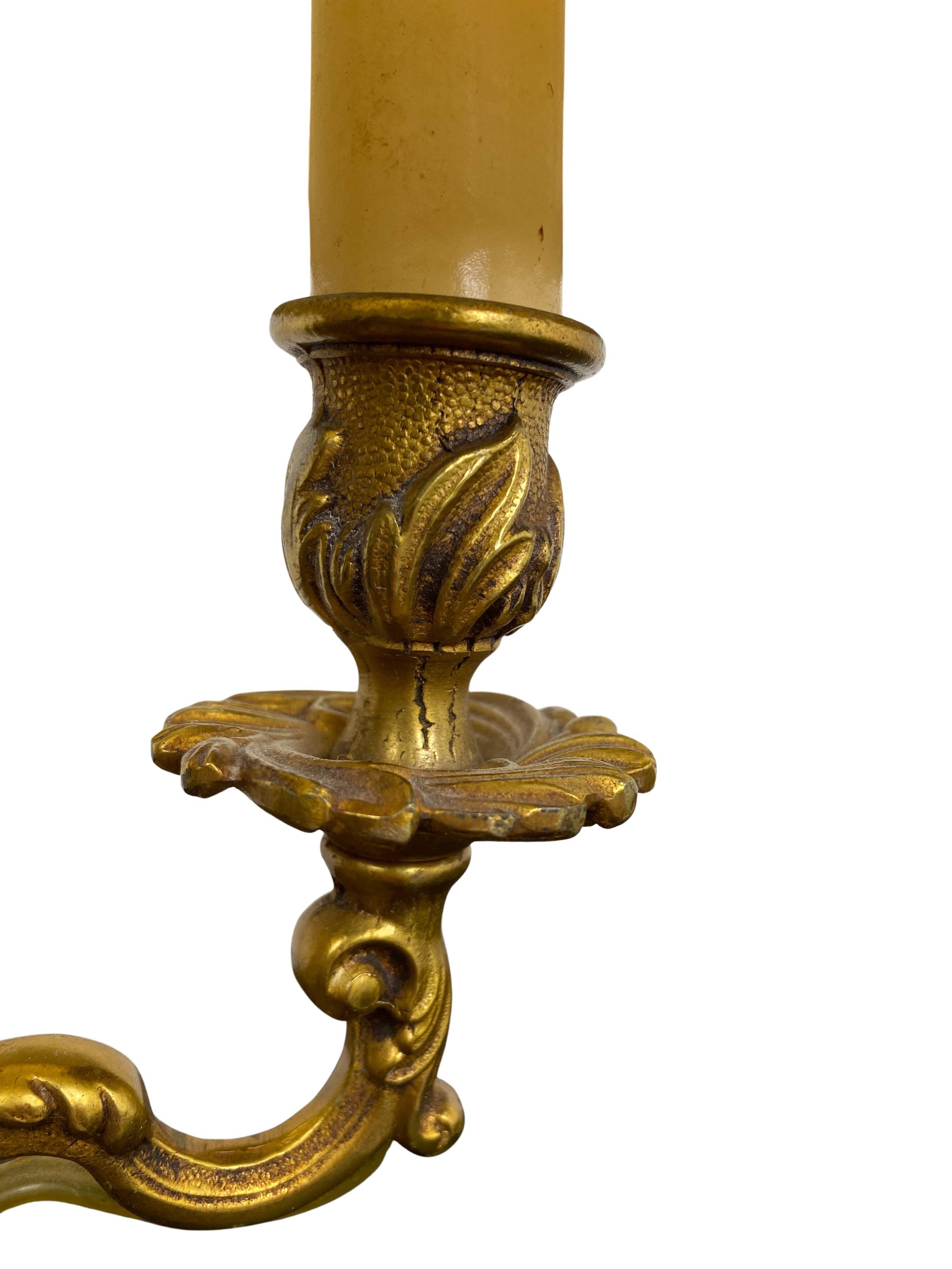 Neoclassical gilt bronze bouillote lamp, 19th century