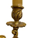 Neoclassical gilt bronze bouillote lamp, 19th century