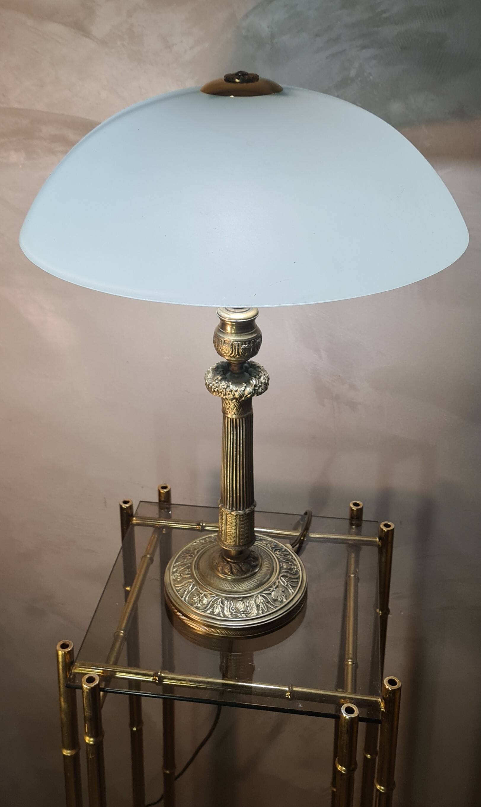Elégante Lampe Napoléon III de bureau fin 18e   47x33