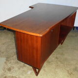 Peter Lovig Nielsen's Scandinavian teak boomerang desk from the 60s