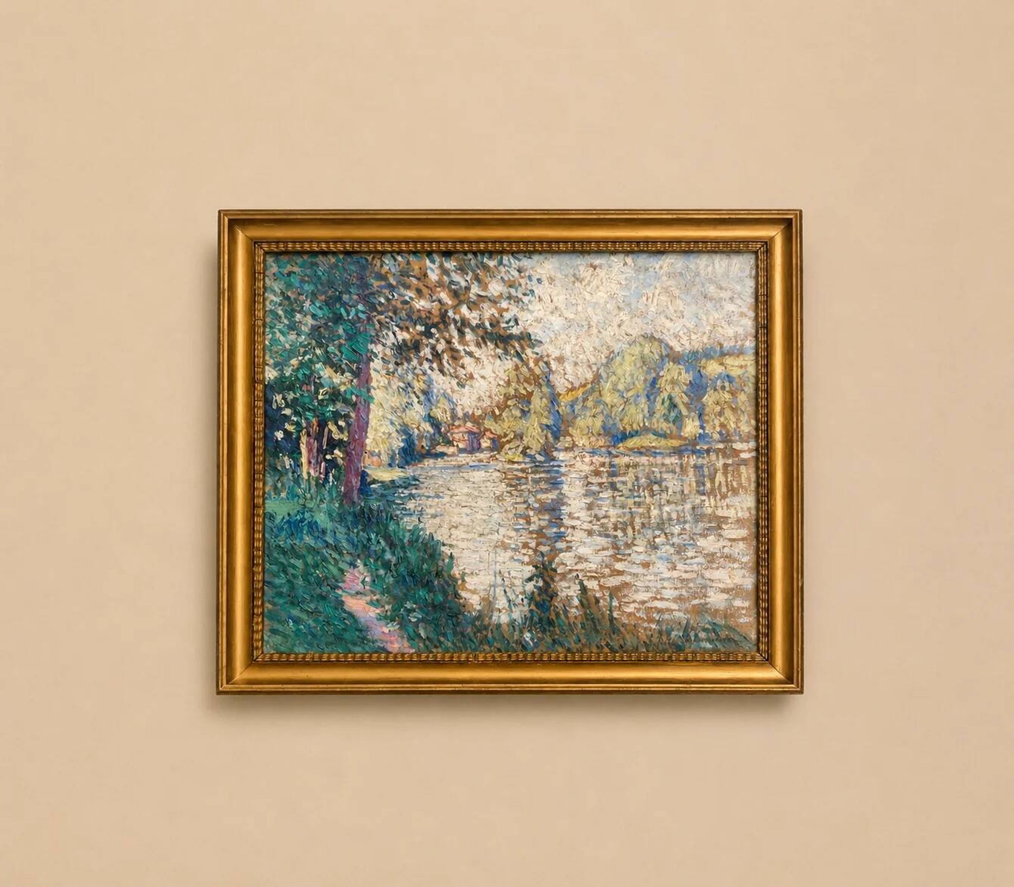 Pierre Thomas (1865-1930) — Riverbank in Limousin, oil on canvas
