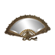 Antique brass mirror