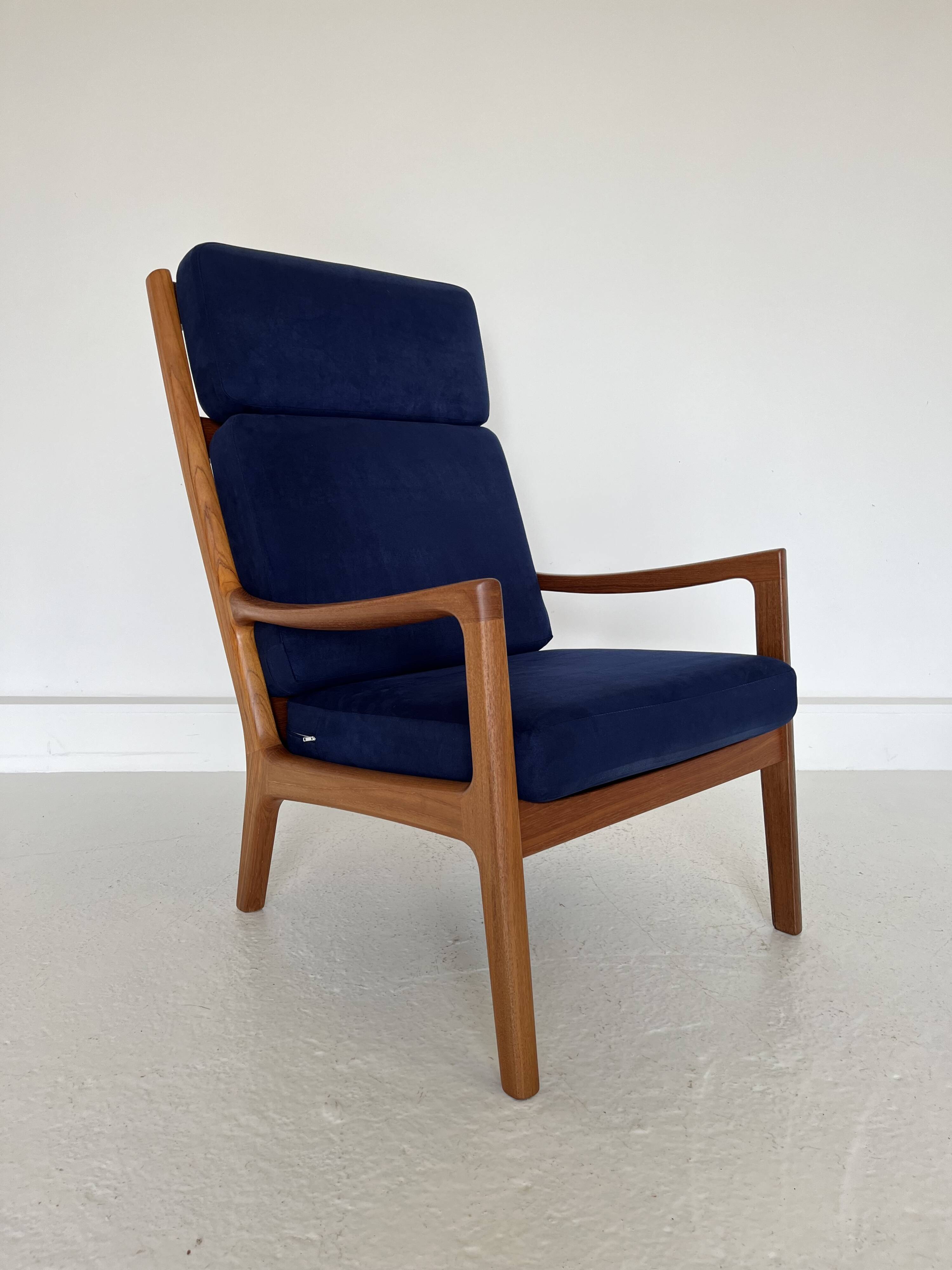 Mid-Century Modern Teak Senator Chair by Ole Wanscher for Poul Jeppesen,