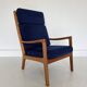 Mid-Century Modern Teak Senator Chair by Ole Wanscher for Poul Jeppesen,