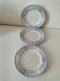 Set of blue and white English plates – Fine earthenware, 20th century