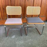 Pair of B32 Cesca chairs by Marcel Breuer, 1970s