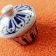 Petite boîte céramique bleue Vintage