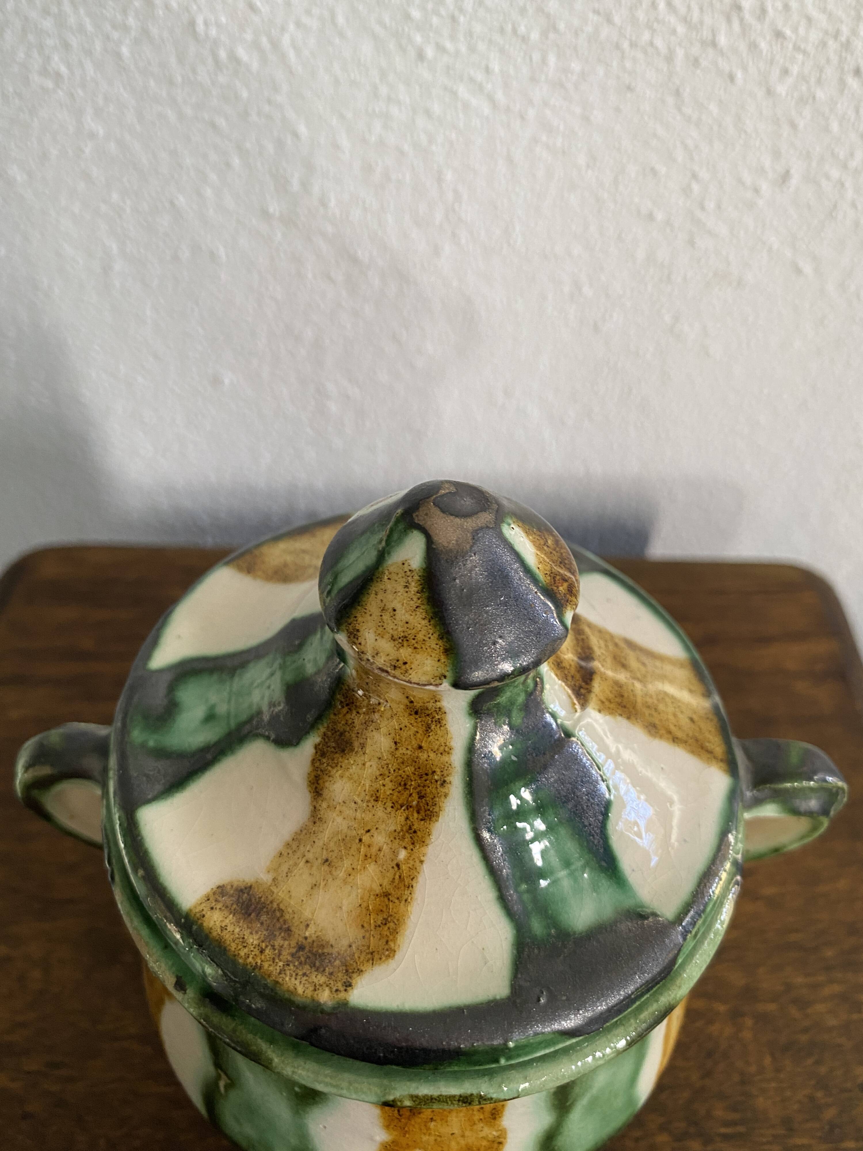 Pot à épices céramique vernissée