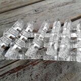 Door chiseled knives Series of 12 chiselled knife holders
