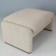 Vico Magistretti "Maralunga" footstool re-upholstered For Cassina