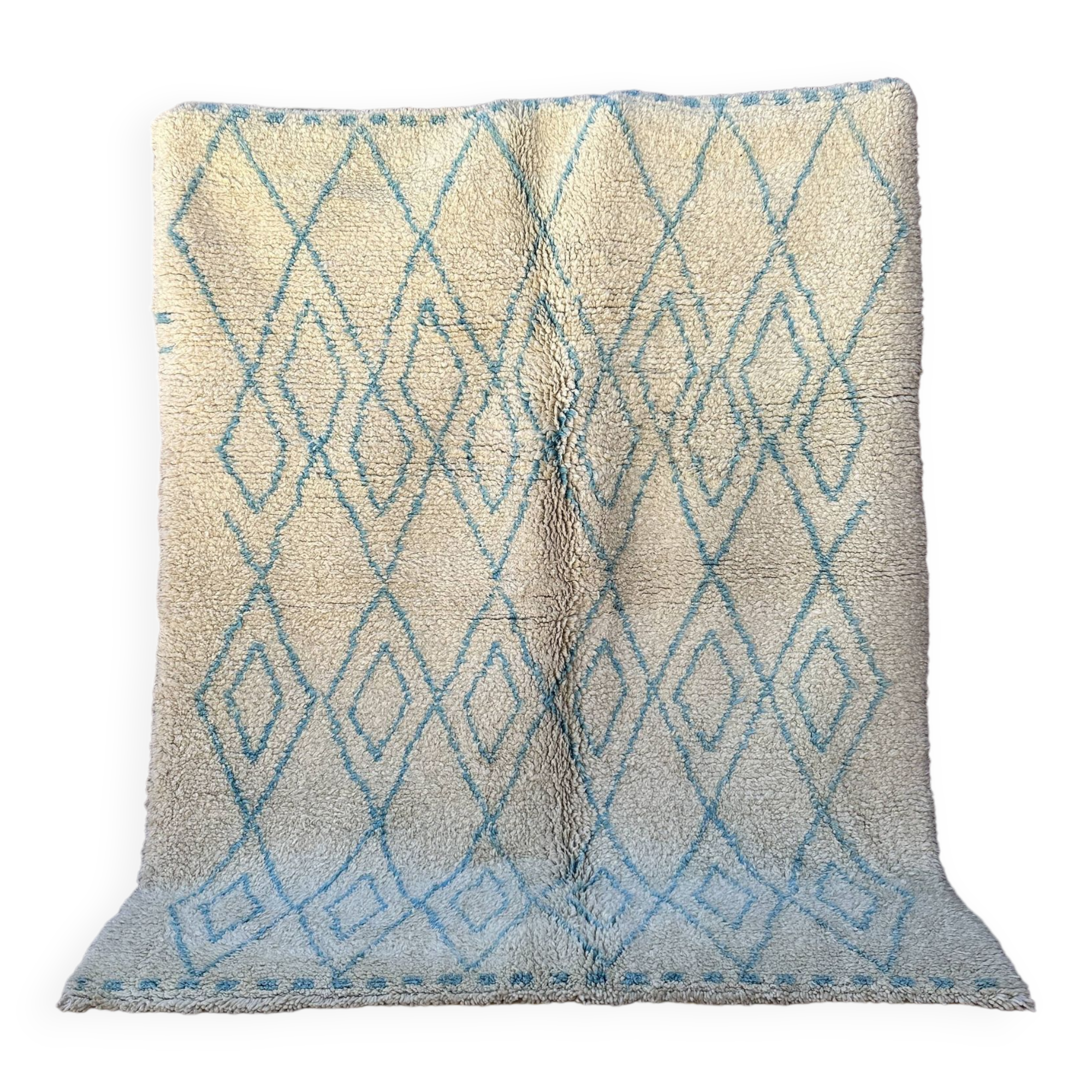 Moroccan carpet Beni Ouarain beige - 208 x 256 cm